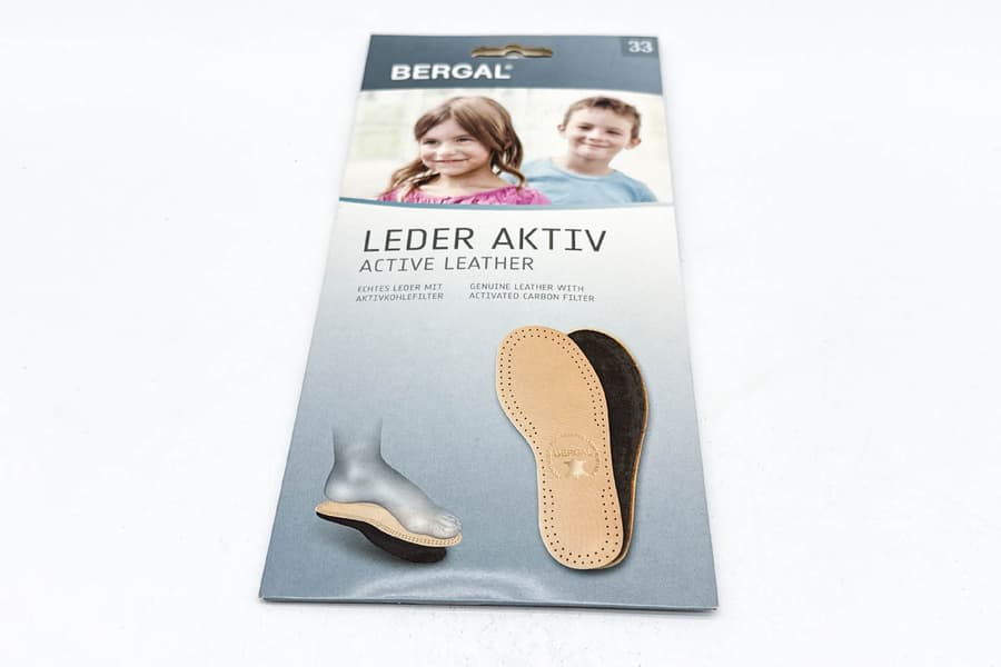 5 Paar Kinder Schuheinlagen Bergal, Gr. 33
